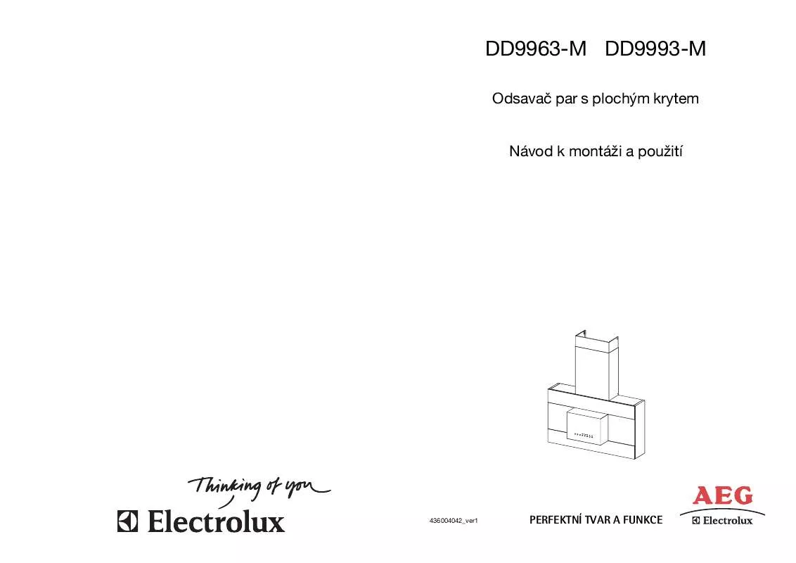 Mode d'emploi AEG-ELECTROLUX DD9993-M