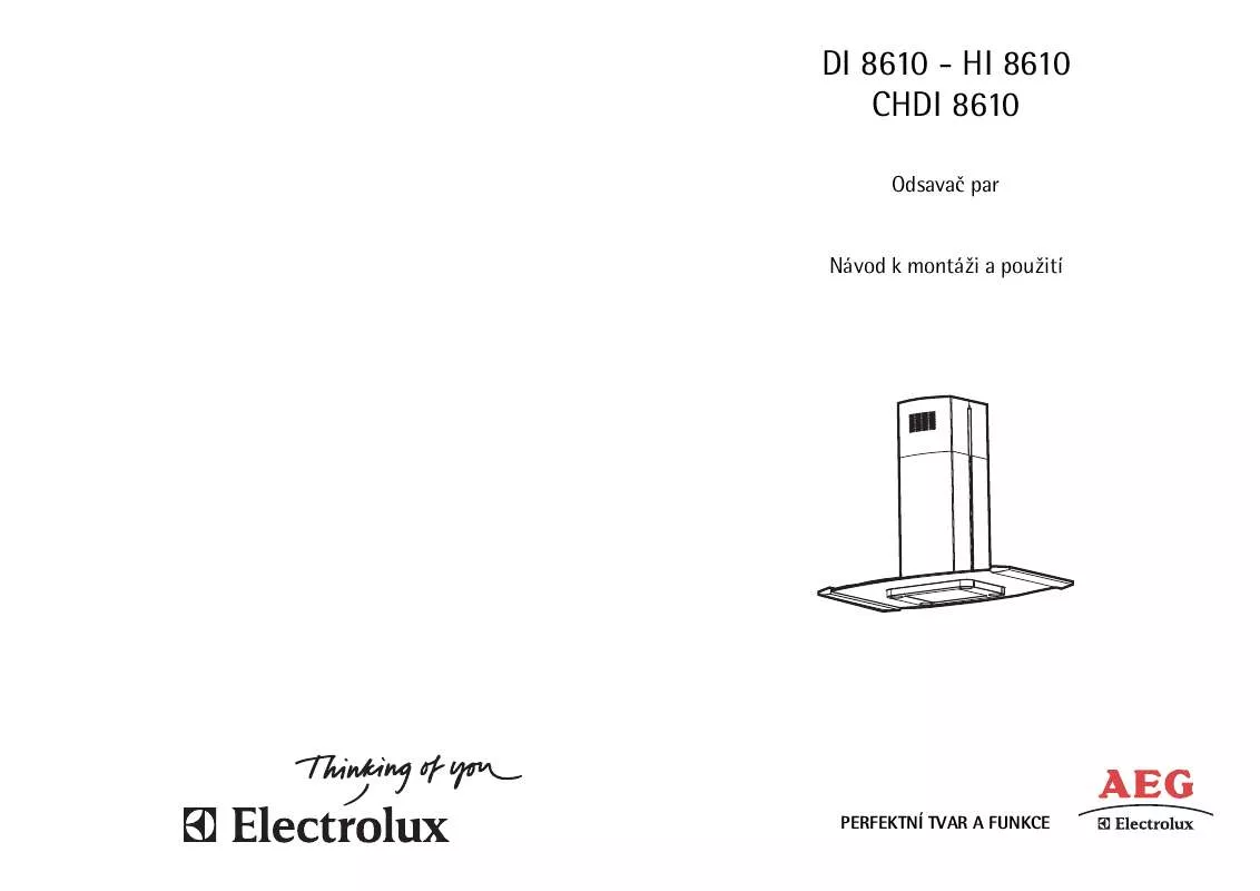 Mode d'emploi AEG-ELECTROLUX DI8610-M