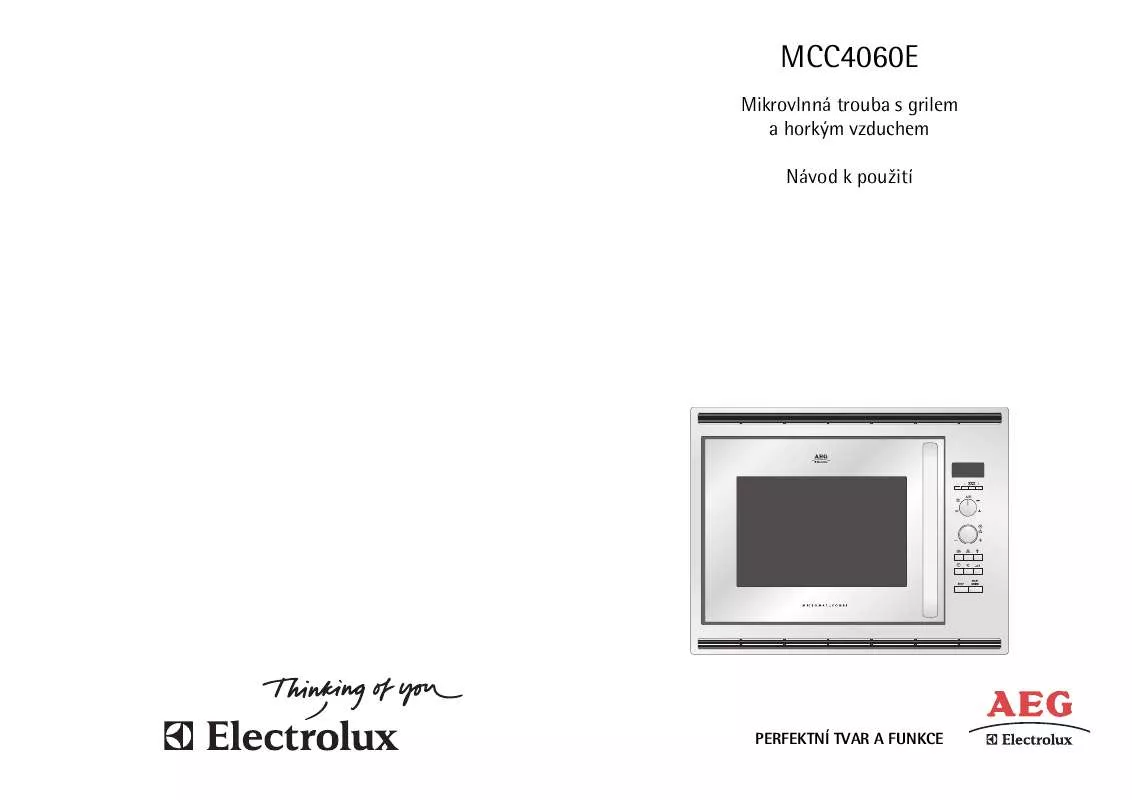 Mode d'emploi AEG-ELECTROLUX MCC4060EM