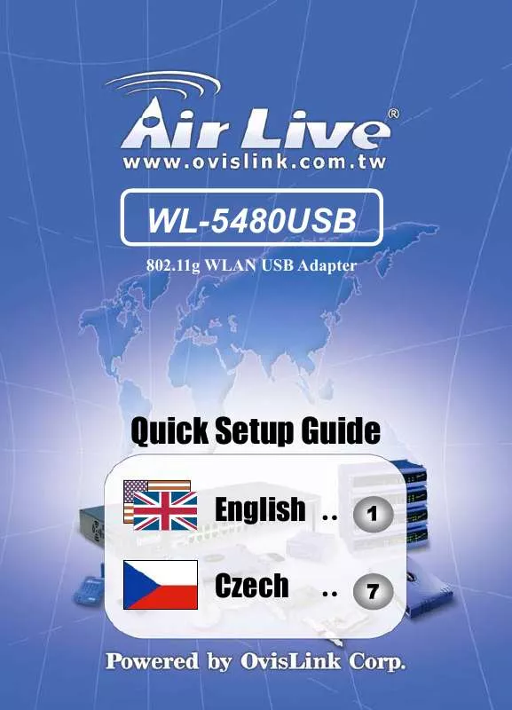 Mode d'emploi AIRLIVE WL-5480USB