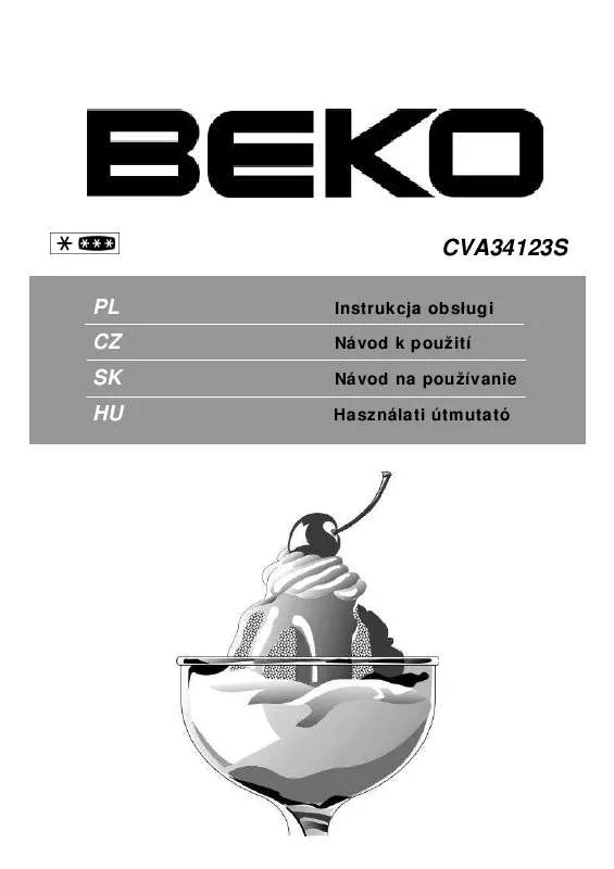 Mode d'emploi BEKO CVA34123S