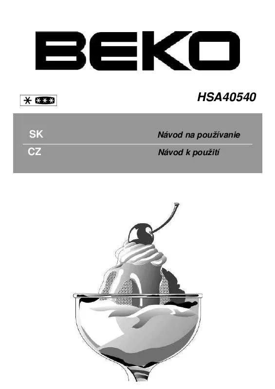 Mode d'emploi BEKO HSA40540
