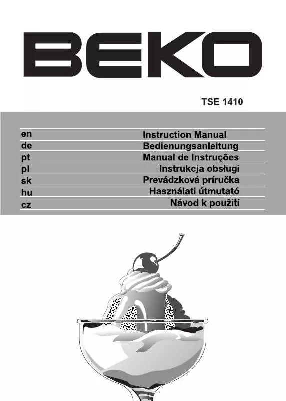 Mode d'emploi BEKO TSE 1410