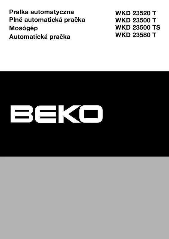 Mode d'emploi BEKO WKD 23500 TS