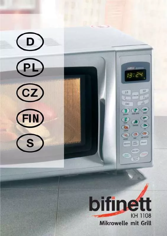 Mode d'emploi BIFINETT KH 1108 MICROWAVE OVEN WITH GRILL