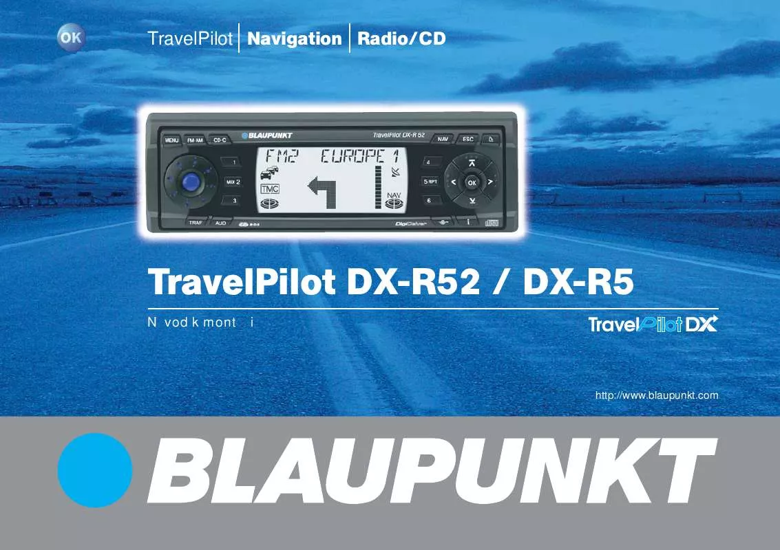Mode d'emploi BLAUPUNKT TRAVEL PILOT DX-R52 / DX-R5