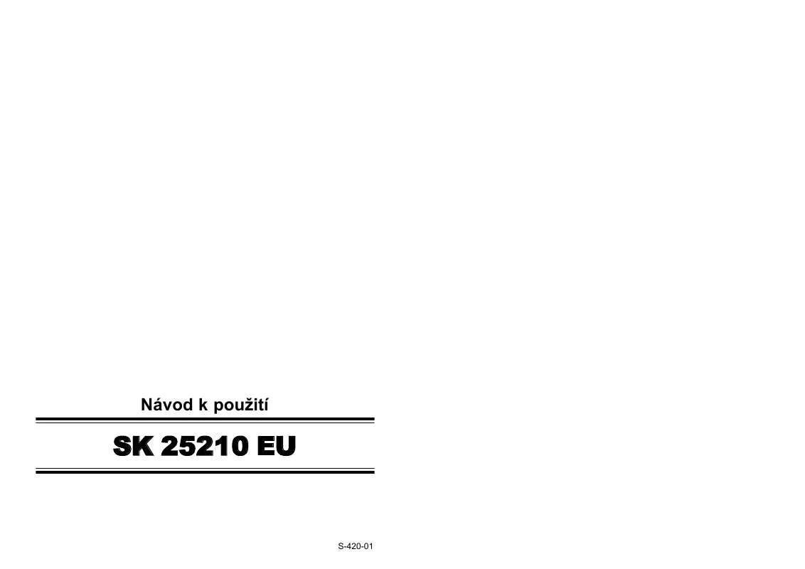 Mode d'emploi BOSCH SK 25210 EU
