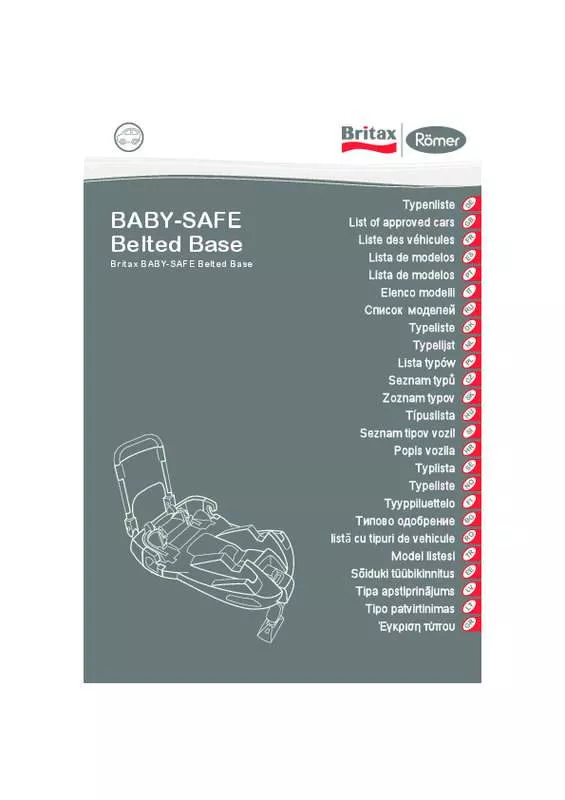 Mode d'emploi BRITAX BABY-SAFE BELTED BASE