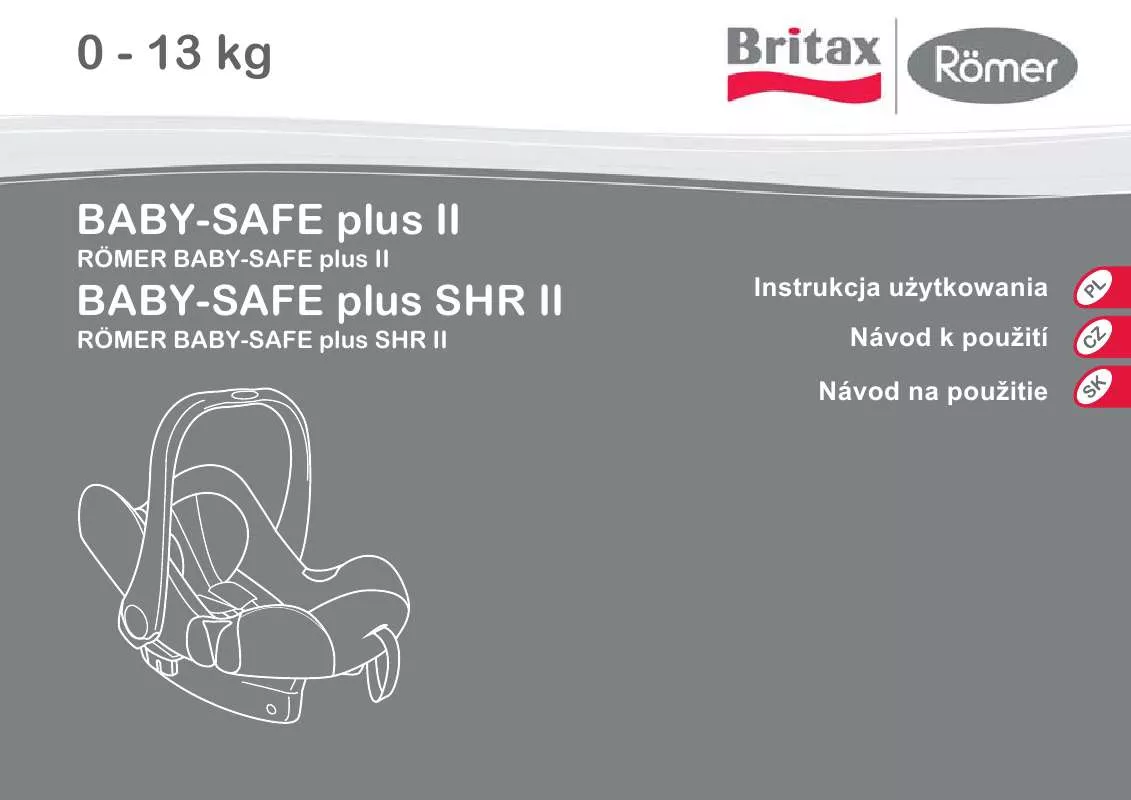 Mode d'emploi BRITAX BABY-SAFE PLUS SHR II