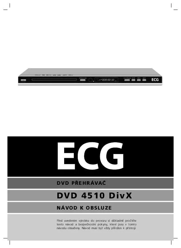 Mode d'emploi ECG DVD 4510 DIVX