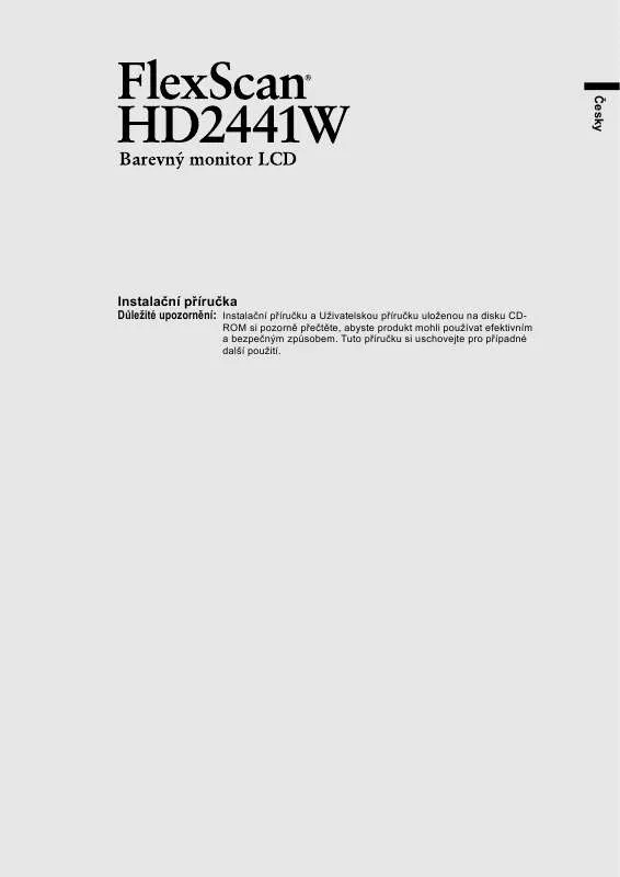 Mode d'emploi EIZO FLEXSCAN HD2441W