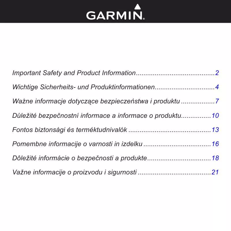 Mode d'emploi GARMIN NUVI 2200