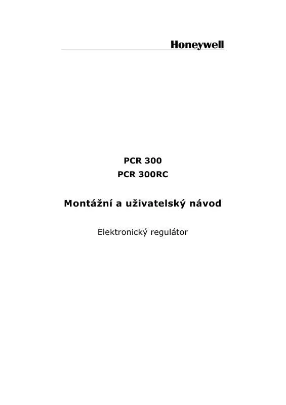 Mode d'emploi HONEYWELL PCR 300