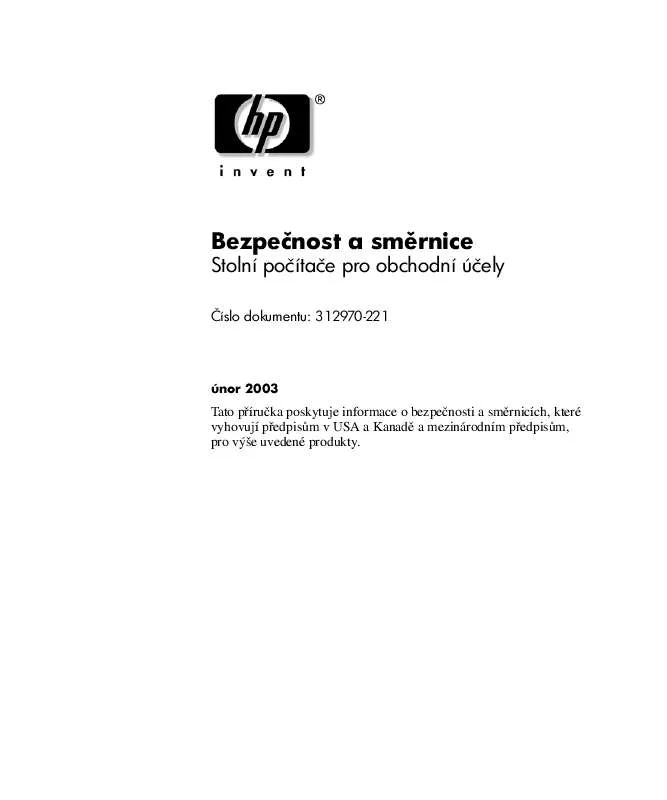 Mode d'emploi HP COMPAQ D230 MICROTOWER DESKTOP PC