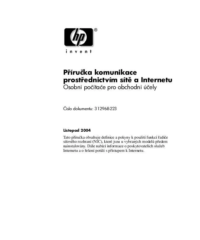 Mode d'emploi HP COMPAQ DC7100 ULTRA-SLIM DESKTOP PC