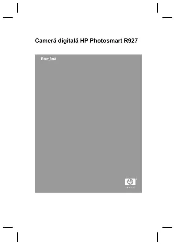 Mode d'emploi HP PHOTOSMART R927