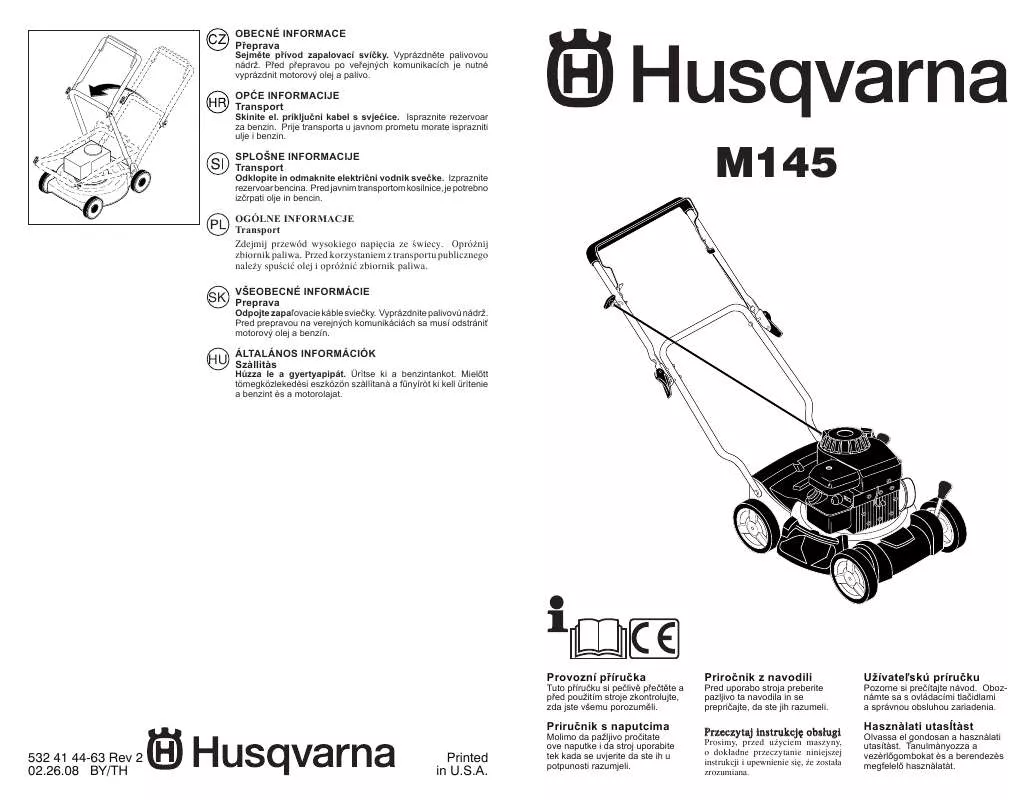 Mode d'emploi HUSQVARNA M145