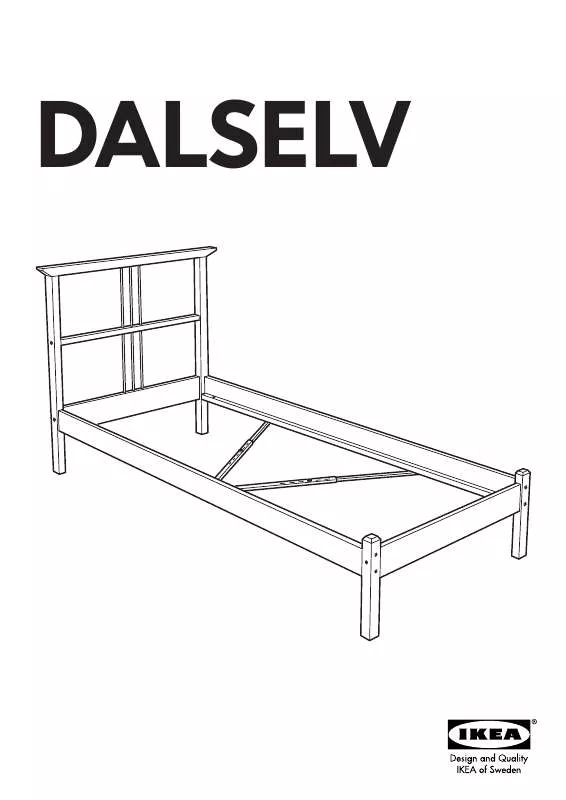 Mode d'emploi IKEA DALSELV, RÁM POSTELE.