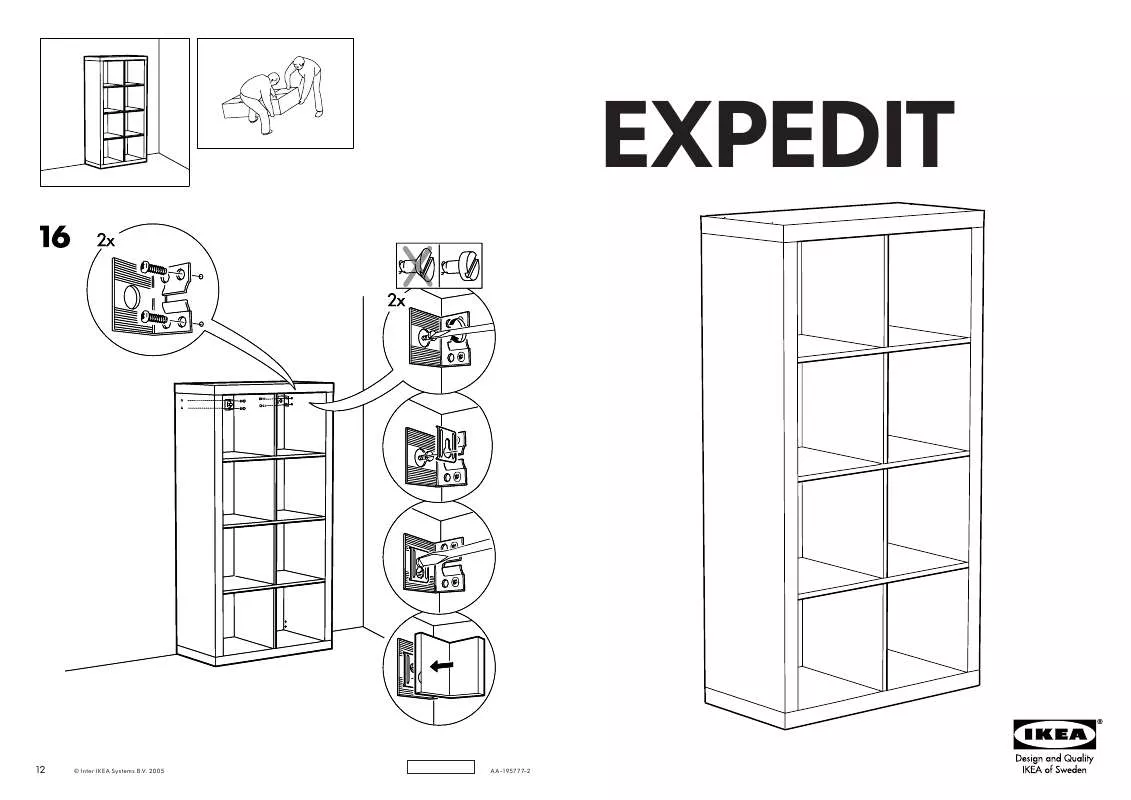 Mode d'emploi IKEA EXPEDIT, KNIHOVNA. 149×79 CM.