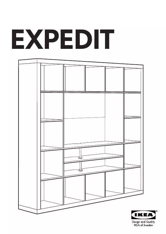 Mode d'emploi IKEA EXPEDIT, TV ÚLOŽNÝ DÍL. 185×185 CM.