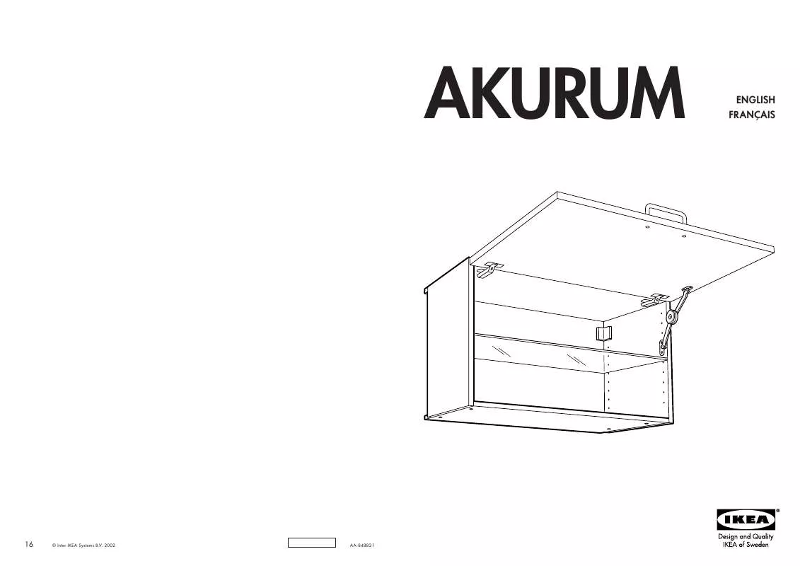 Mode d'emploi IKEA FAKTUM, NÁSTĚNNÁ SKŘÍŇKA HORIZONTÁLNÍ.