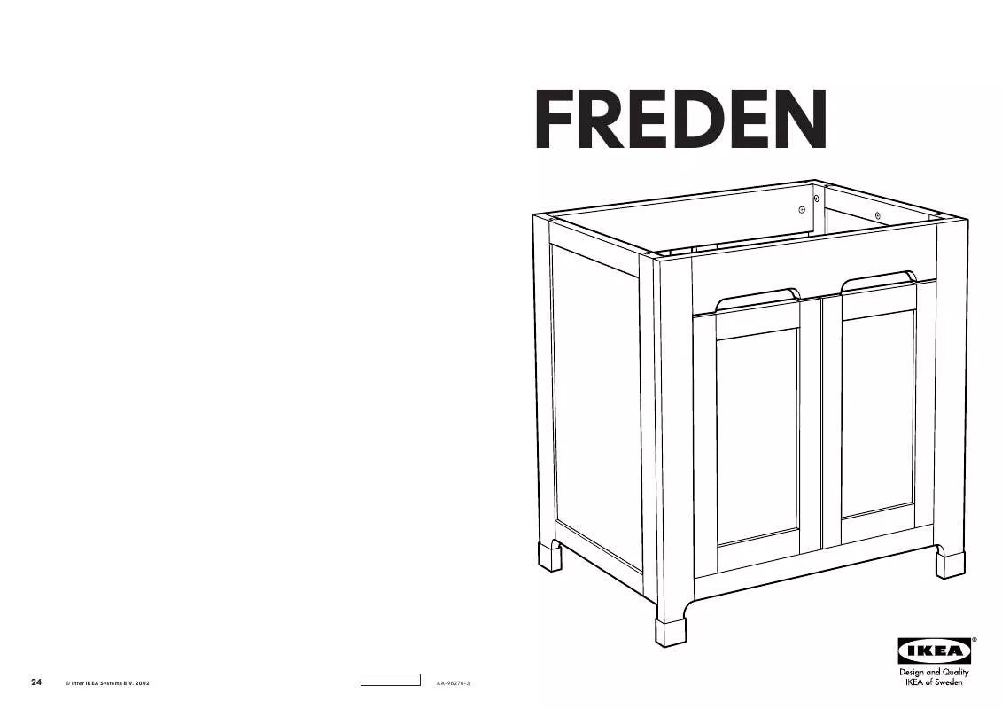 Mode d'emploi IKEA FREDEN, STOJAN NA UMYVADLO. 80×81 CM.