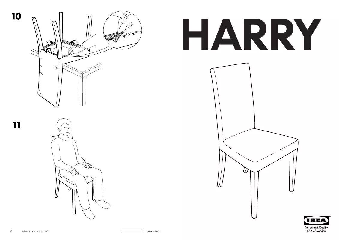 Mode d'emploi IKEA HARRY, ŽIDLE.