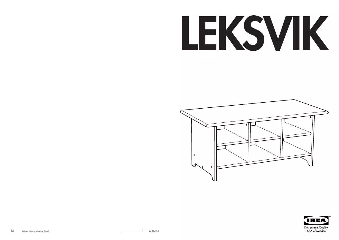Mode d'emploi IKEA LEKSVIK, KONFERENČNÍ STOLEK.