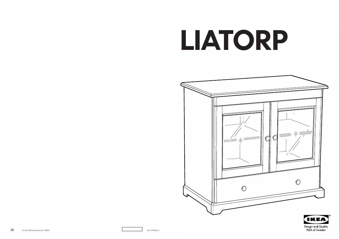 Mode d'emploi IKEA LIATORP, TV STOLEK.