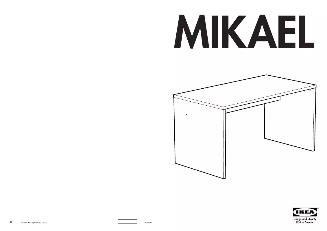 Mode d'emploi IKEA MIKAEL, STŮL.