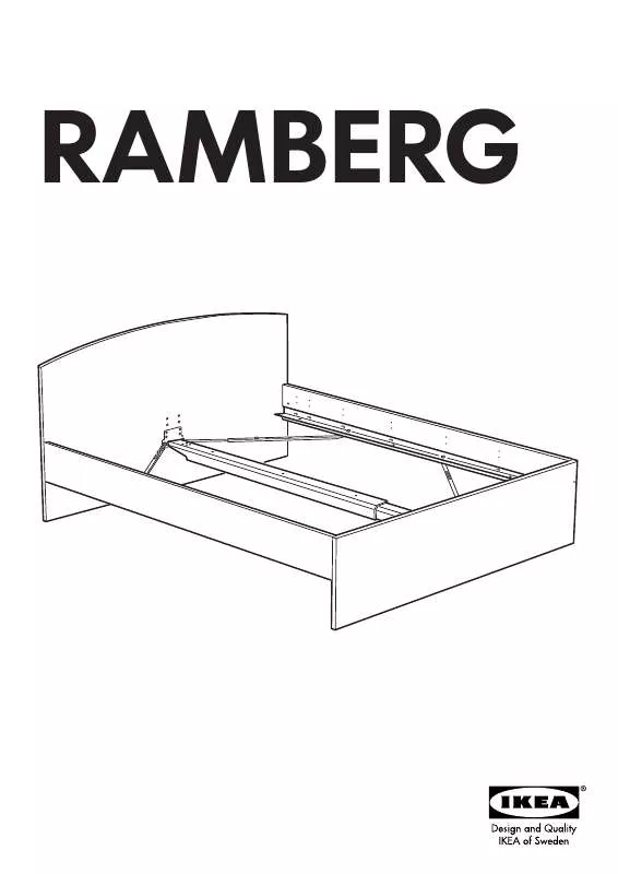 Mode d'emploi IKEA RAMBERG, RÁM POSTELE.