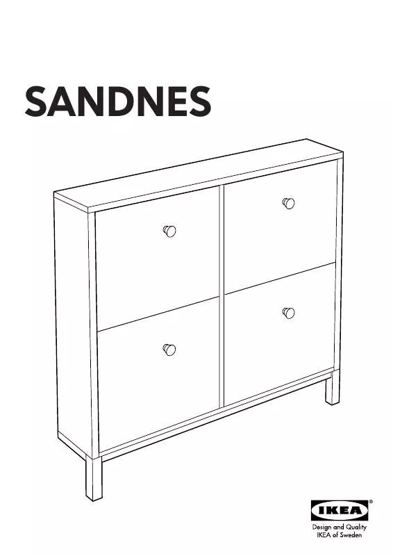 Mode d'emploi IKEA SANDNES, BOTNÍK. 96×17, V. 90 CM.