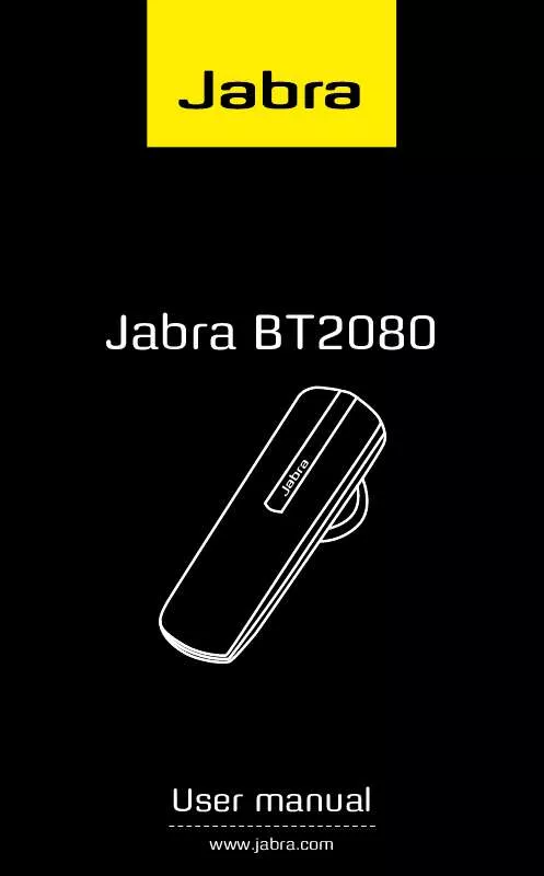 Mode d'emploi JABRA BT2080