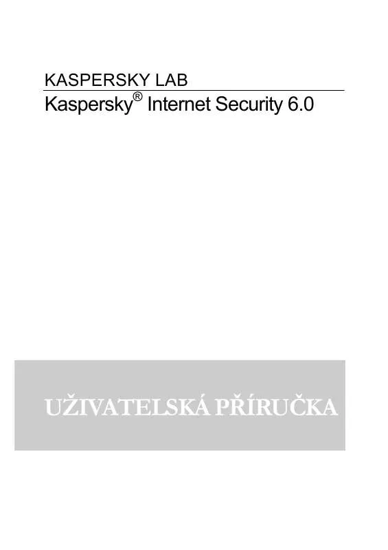 Mode d'emploi KASPERSKY LAB INTERNET SECURITY 6.0