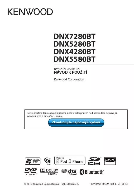 Mode d'emploi KENWOOD DNX4280BT