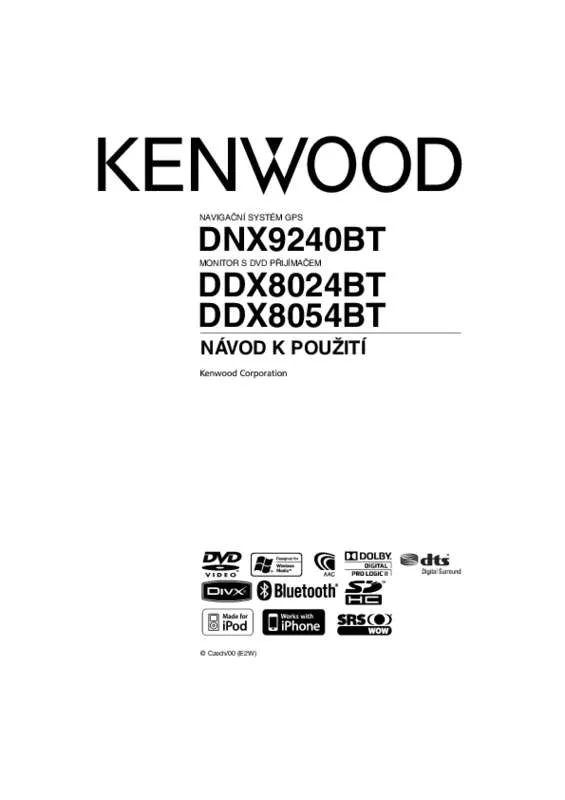 Mode d'emploi KENWOOD DNX9240BT