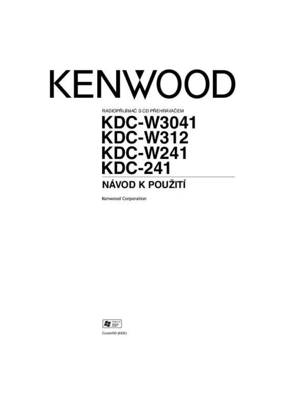 Mode d'emploi KENWOOD KDC-241
