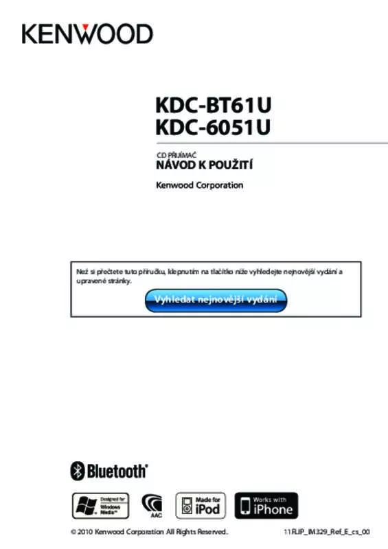 Mode d'emploi KENWOOD KDC-6051U