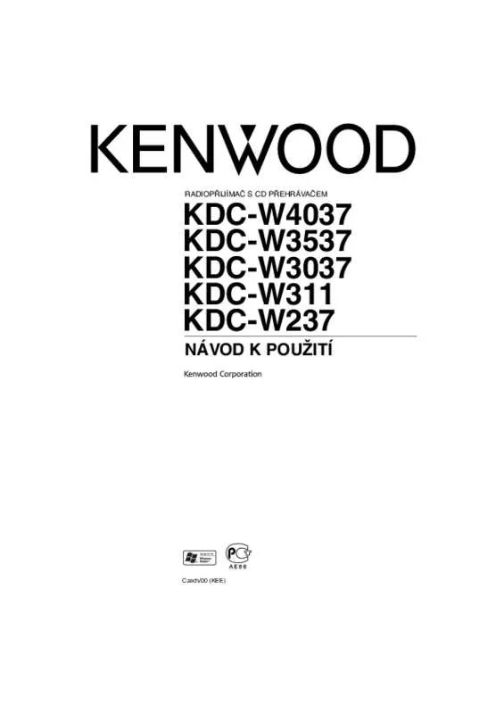Mode d'emploi KENWOOD KDC-W3037