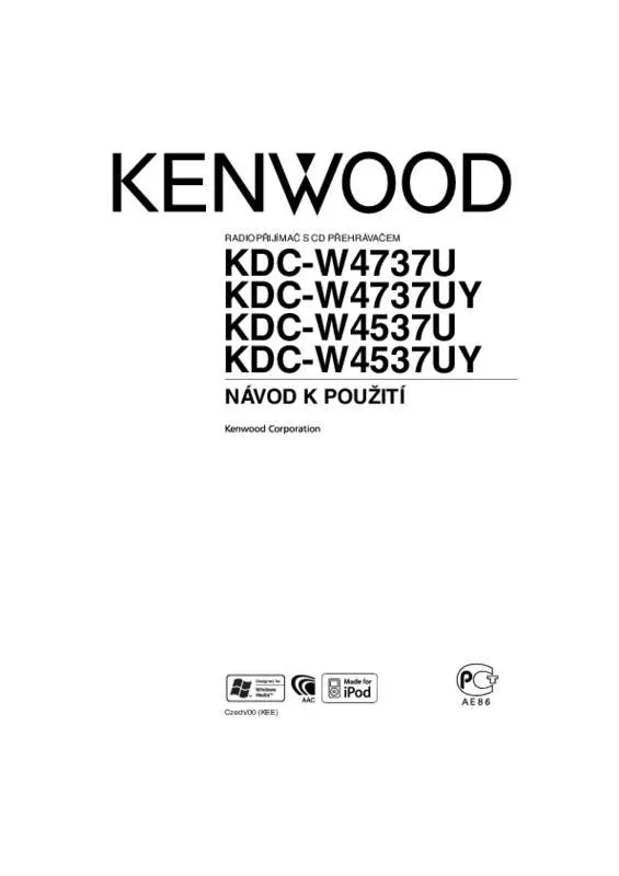 Mode d'emploi KENWOOD KDC-W4537UY