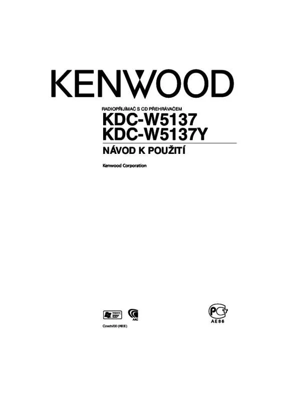 Mode d'emploi KENWOOD KDC-W5137Y