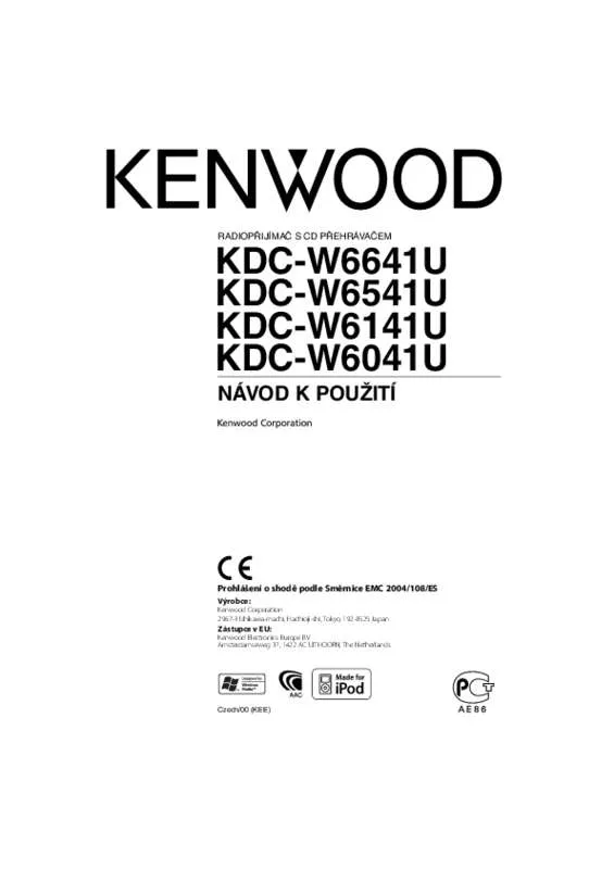 Mode d'emploi KENWOOD KDC-W6641U
