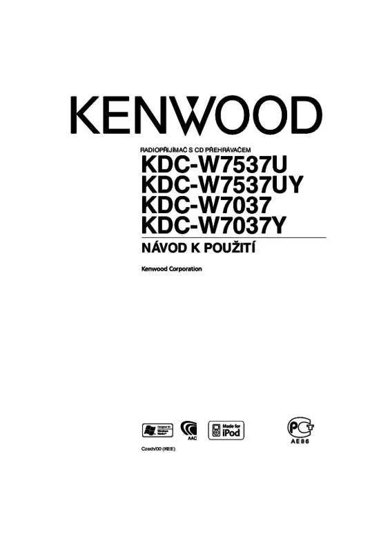 Mode d'emploi KENWOOD KDC-W7037Y