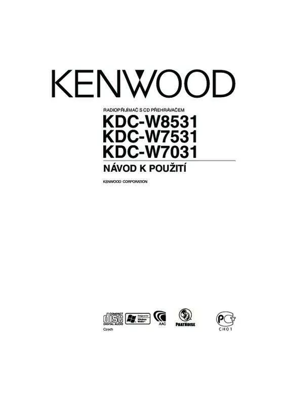Mode d'emploi KENWOOD KDC-W8531