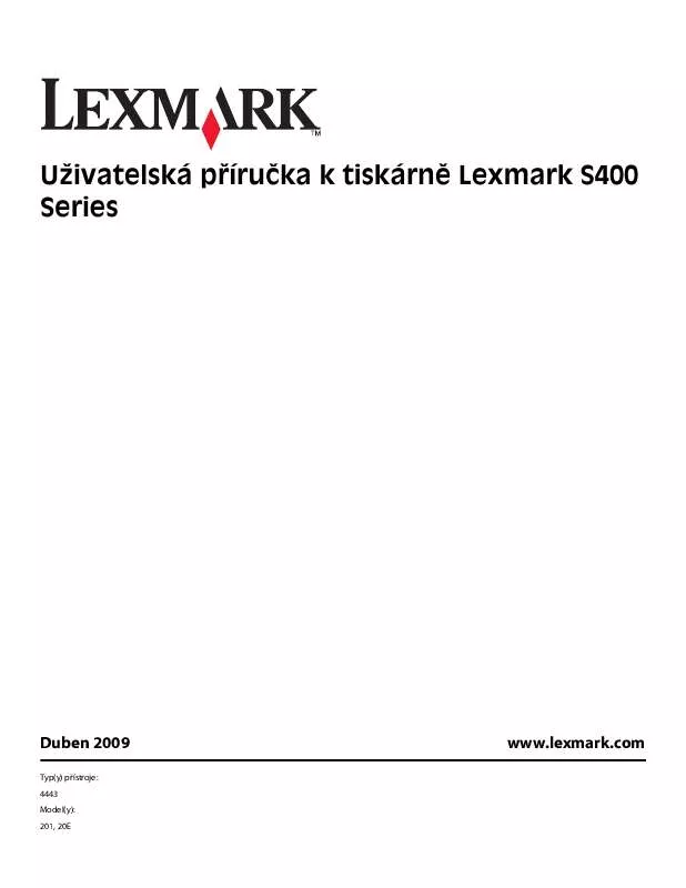 Mode d'emploi LEXMARK INTERPRET S400