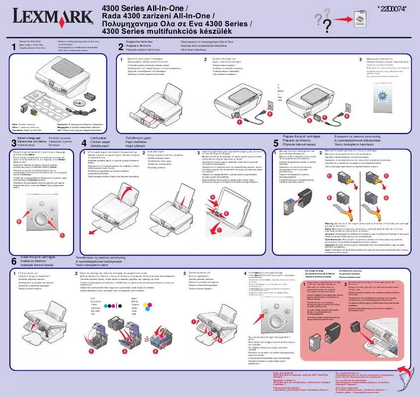 Mode d'emploi LEXMARK P4350