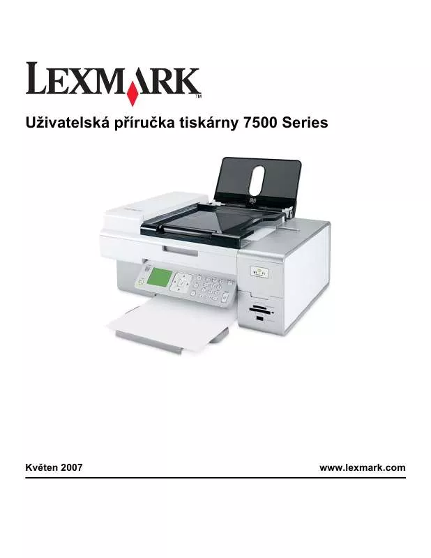 Mode d'emploi LEXMARK X7550