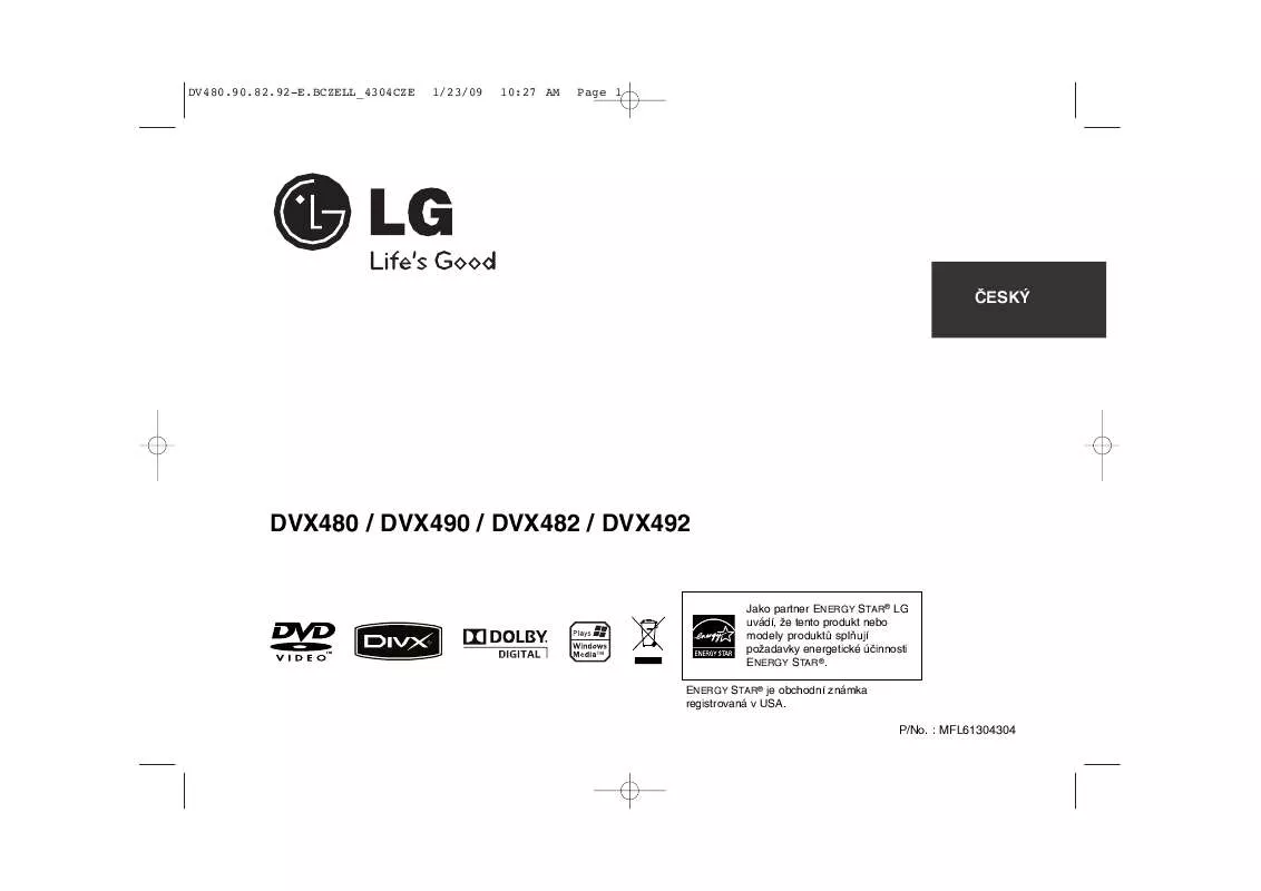 Mode d'emploi LG DVX482