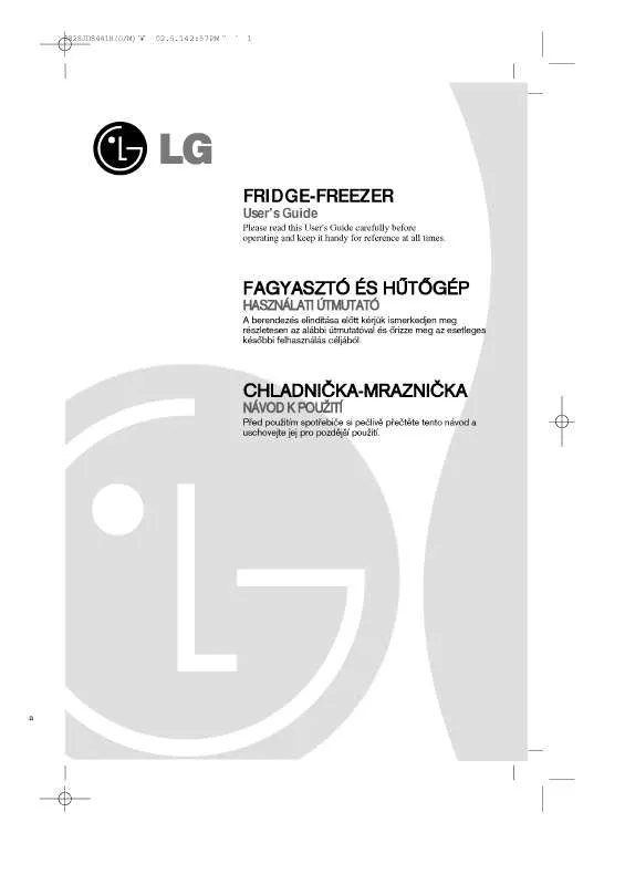 Mode d'emploi LG GR-409GTPA