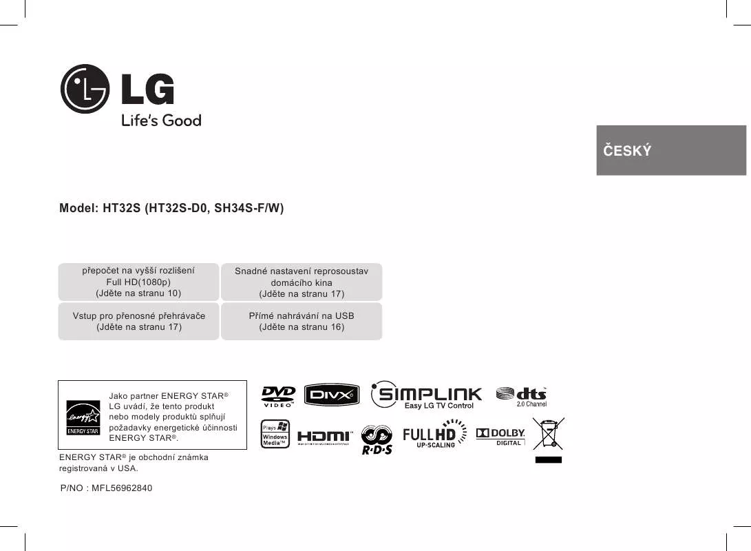 Mode d'emploi LG HT32S
